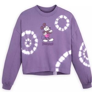 Disney World Mickey Mouse Genuine Mousewear Purple Tie-Dye Sweatshirt Size 1X